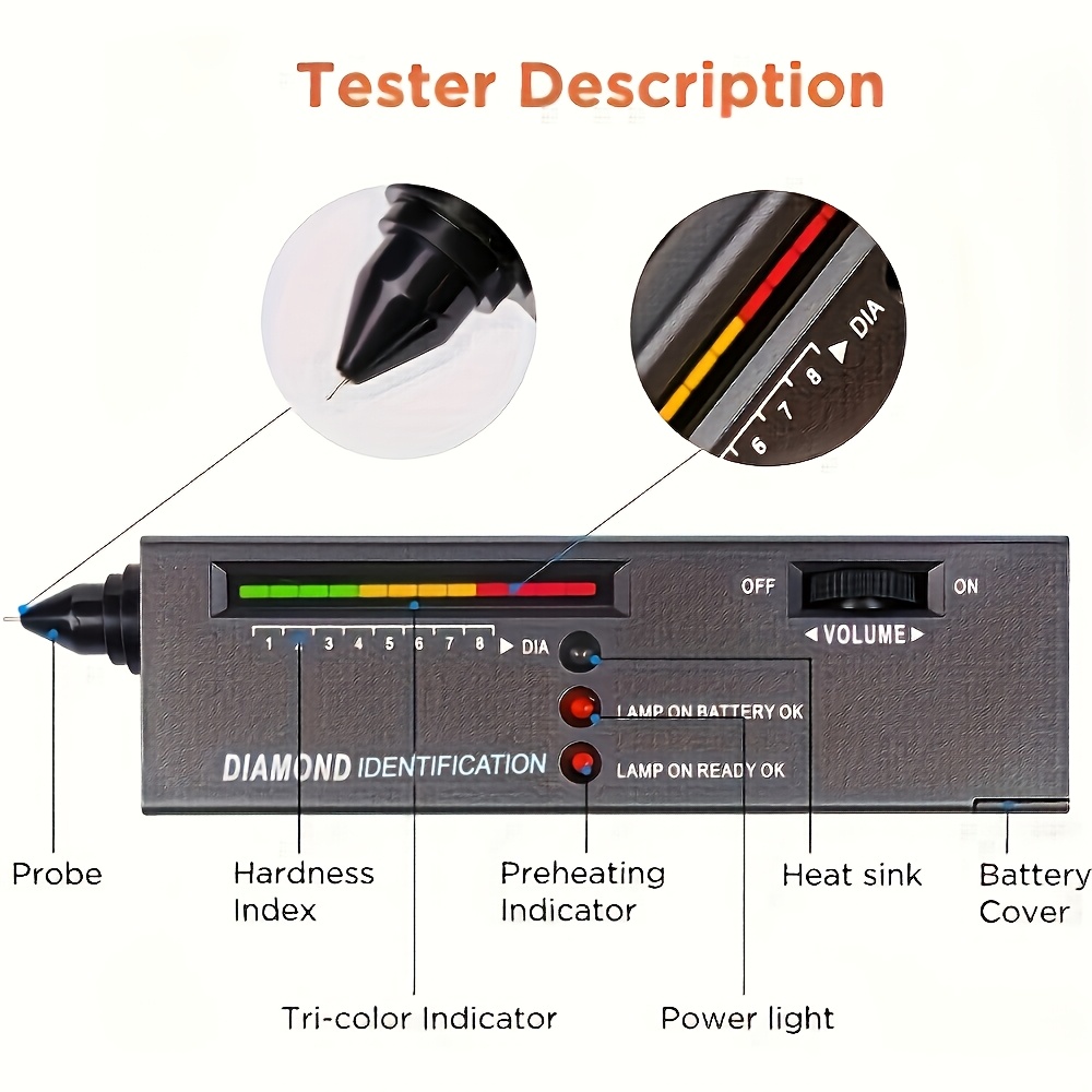 Drill Pen Thermal Conductivity Meter for Jade and Crystal